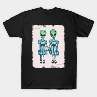 Creepy Alien Twins T-Shirt